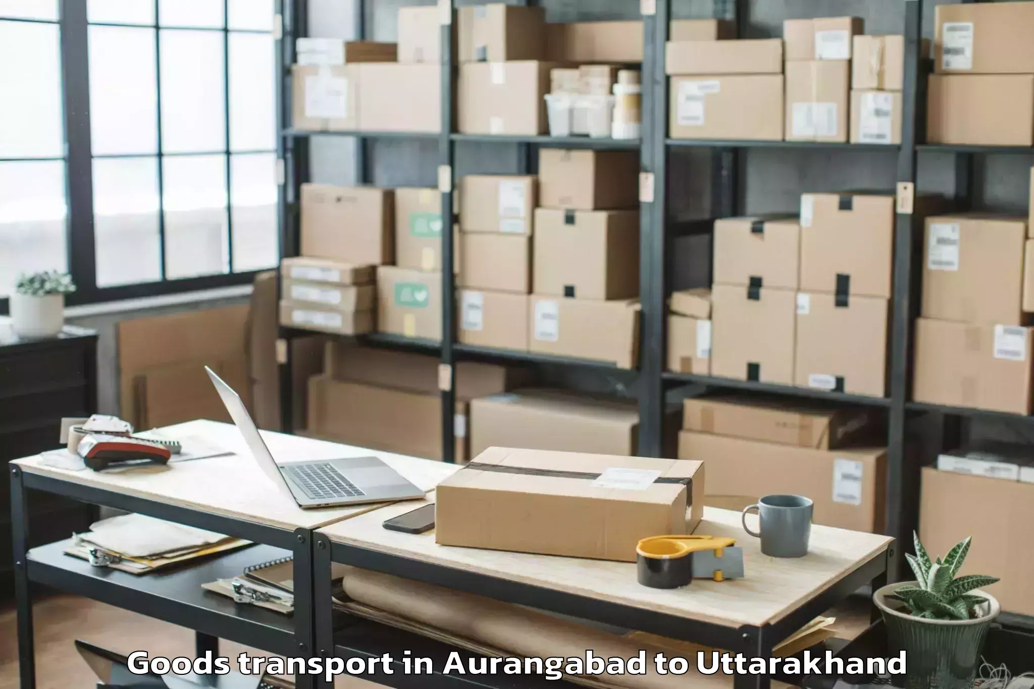 Top Aurangabad to Kaladhungi Goods Transport Available